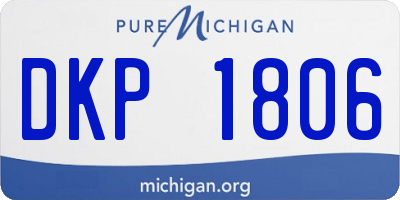 MI license plate DKP1806