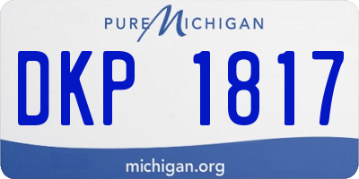 MI license plate DKP1817