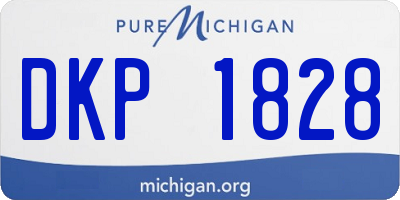 MI license plate DKP1828