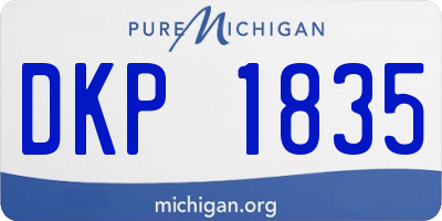 MI license plate DKP1835