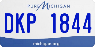 MI license plate DKP1844