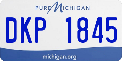 MI license plate DKP1845