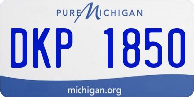 MI license plate DKP1850