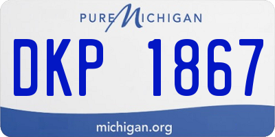 MI license plate DKP1867