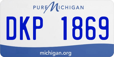 MI license plate DKP1869