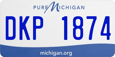 MI license plate DKP1874