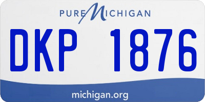 MI license plate DKP1876