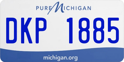 MI license plate DKP1885