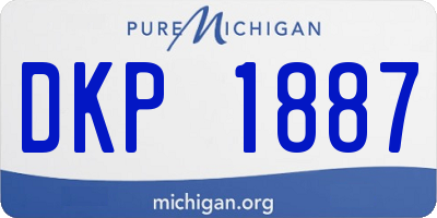 MI license plate DKP1887