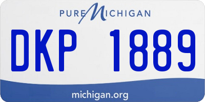 MI license plate DKP1889