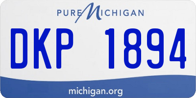 MI license plate DKP1894