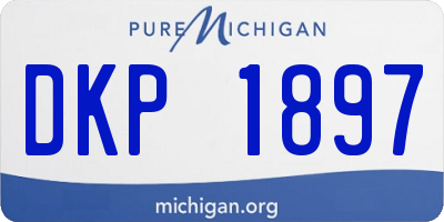 MI license plate DKP1897