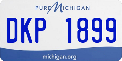 MI license plate DKP1899
