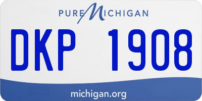 MI license plate DKP1908