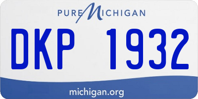 MI license plate DKP1932