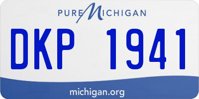 MI license plate DKP1941