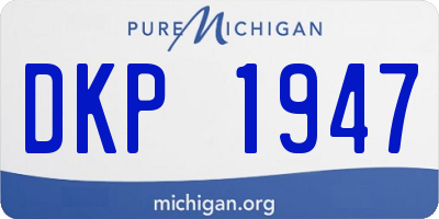 MI license plate DKP1947