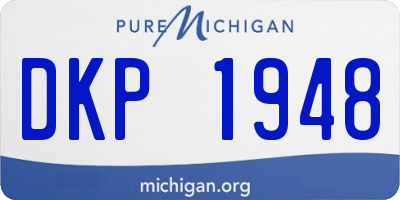 MI license plate DKP1948