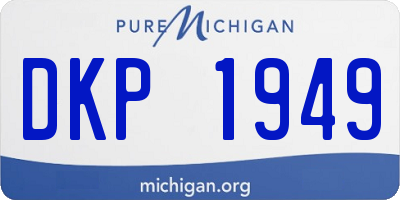 MI license plate DKP1949