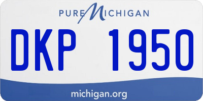 MI license plate DKP1950