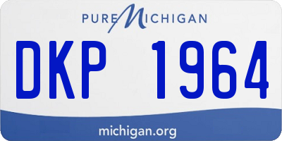 MI license plate DKP1964