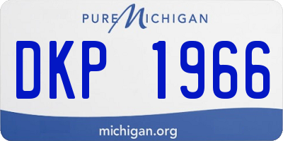 MI license plate DKP1966