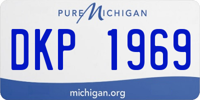 MI license plate DKP1969