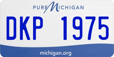 MI license plate DKP1975
