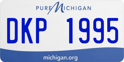 MI license plate DKP1995