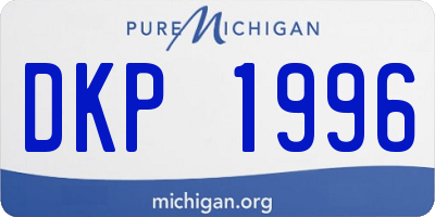 MI license plate DKP1996