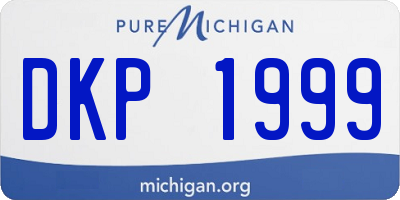 MI license plate DKP1999