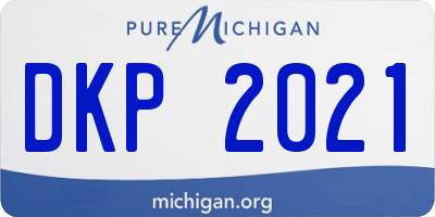 MI license plate DKP2021