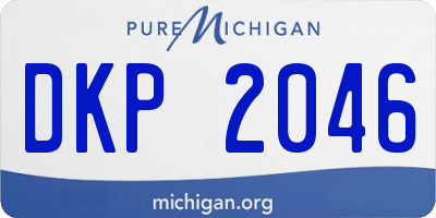 MI license plate DKP2046