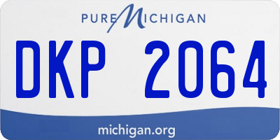 MI license plate DKP2064