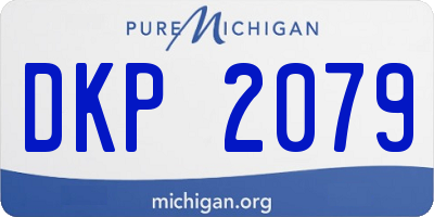 MI license plate DKP2079