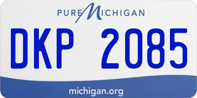 MI license plate DKP2085