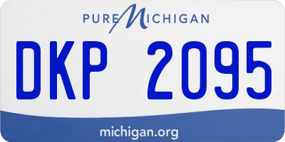 MI license plate DKP2095