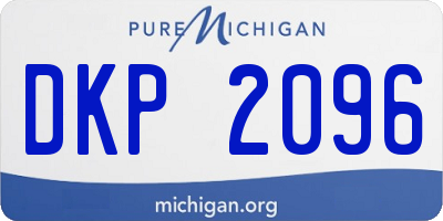 MI license plate DKP2096