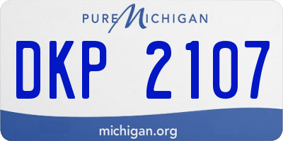 MI license plate DKP2107