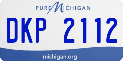MI license plate DKP2112