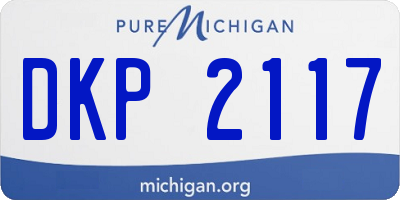 MI license plate DKP2117