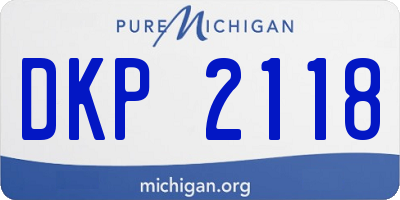 MI license plate DKP2118