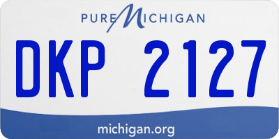 MI license plate DKP2127