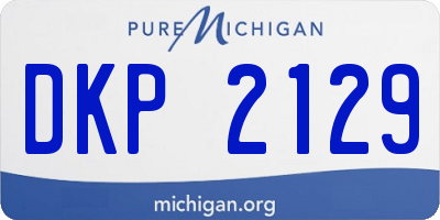 MI license plate DKP2129