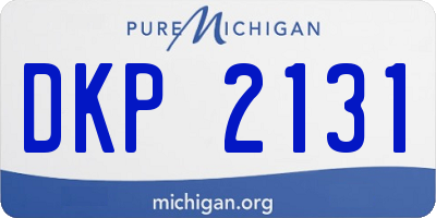 MI license plate DKP2131