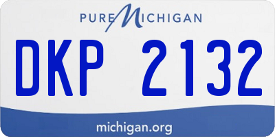 MI license plate DKP2132