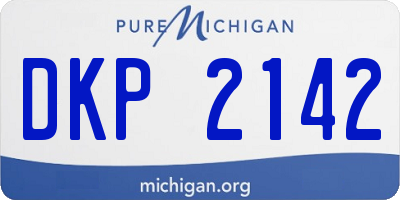 MI license plate DKP2142