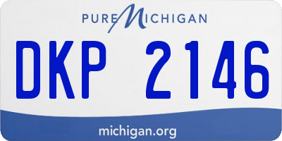 MI license plate DKP2146