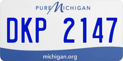 MI license plate DKP2147