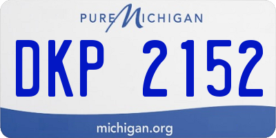 MI license plate DKP2152